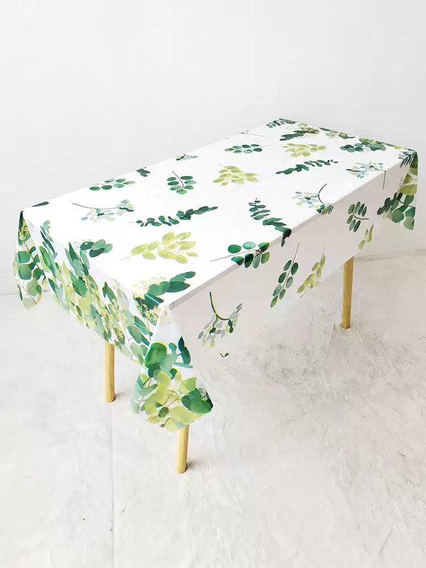 Fantasy forest series 10-piece disposable tablecloth kindergarten party pastoral camping rectangular tablecloth household plastic tablecloth 1.6X1.6 meter wish bottle 10-piece price individually packaged