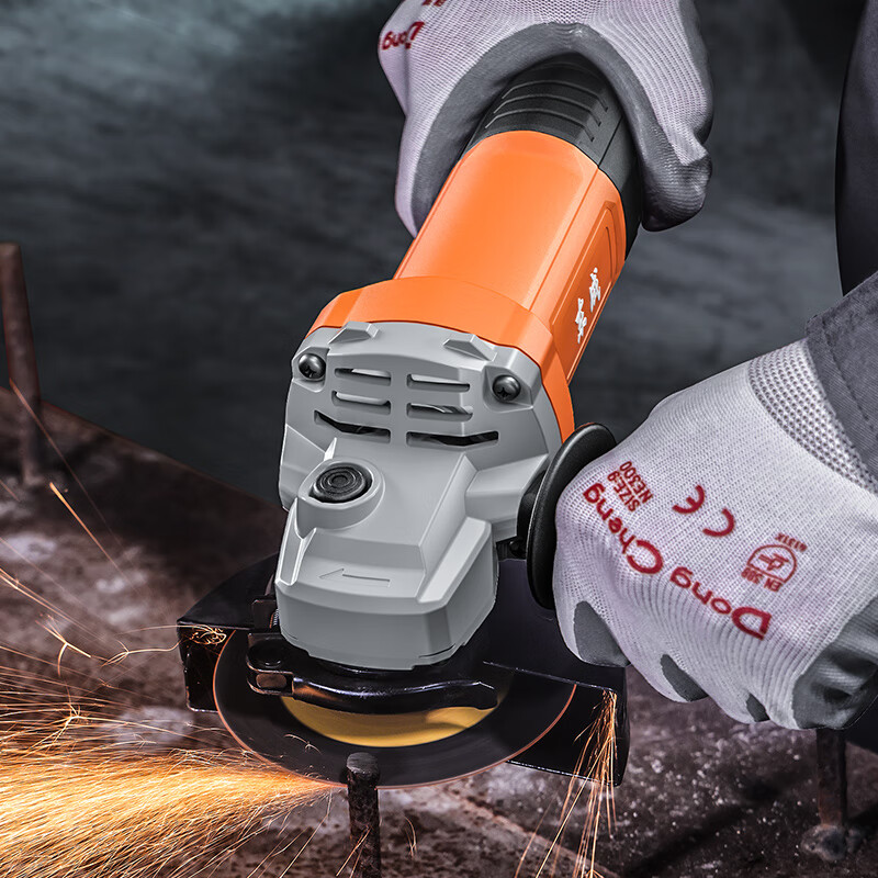 Dongcheng 1100W angle grinder 1100-100t rear switch cutting machine grinder power tool