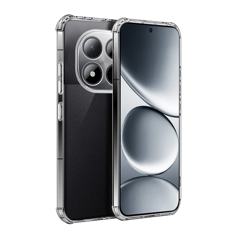 Taras suitable for Redmi note15pro mobile phone case Xiaomi REDMI Note15 Pro air bag transparent soft shell lens anti-fall simple skin-friendly dilution fingerprint all-inclusive protective cover