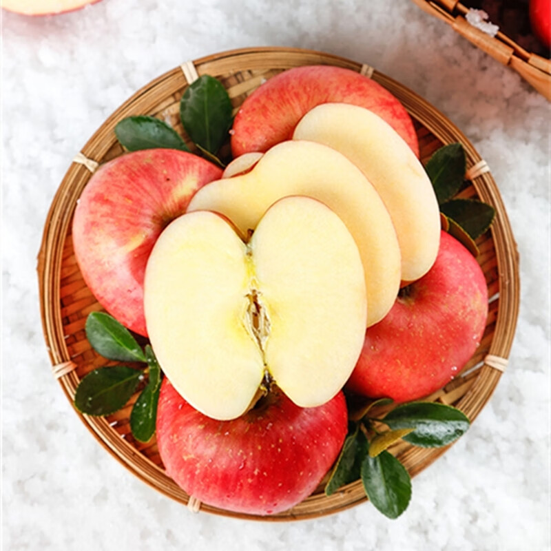 Jingdida’s authentic Xinjiang air-shipped Aksu apples, net weight 5 catties, single fruit 85mm + fresh fruit direct from source, free shipping