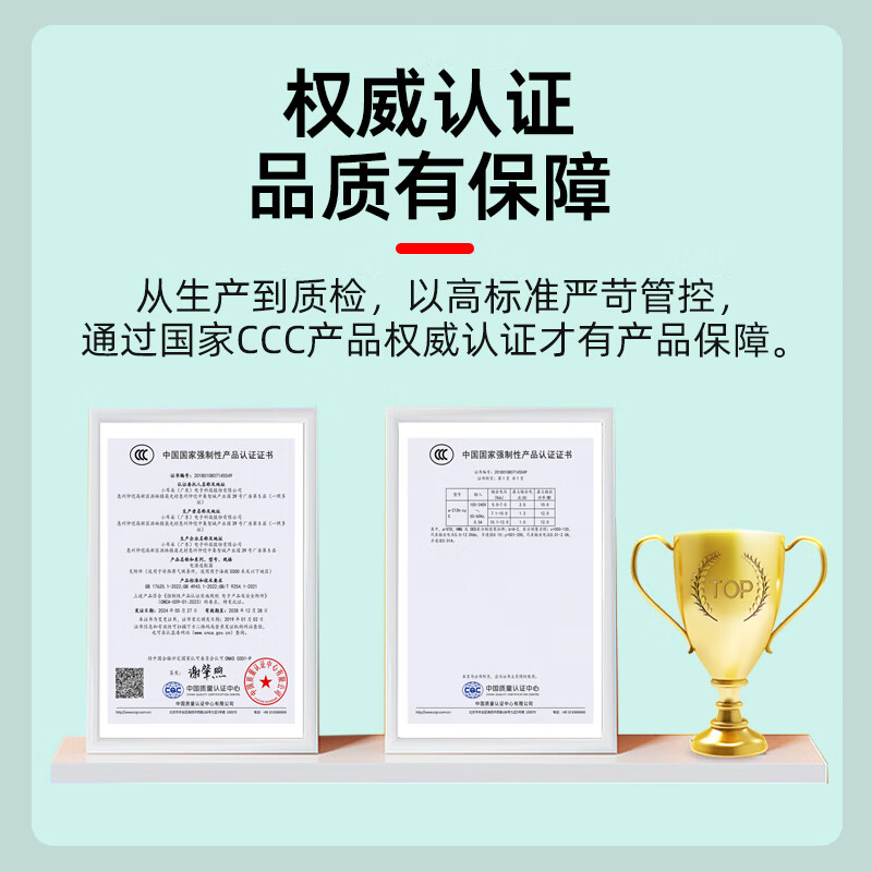 Small ears 12v2a power adapter, security surveillance camera, stable voltage DC, black 3C certification HMQ-Z24T-12C