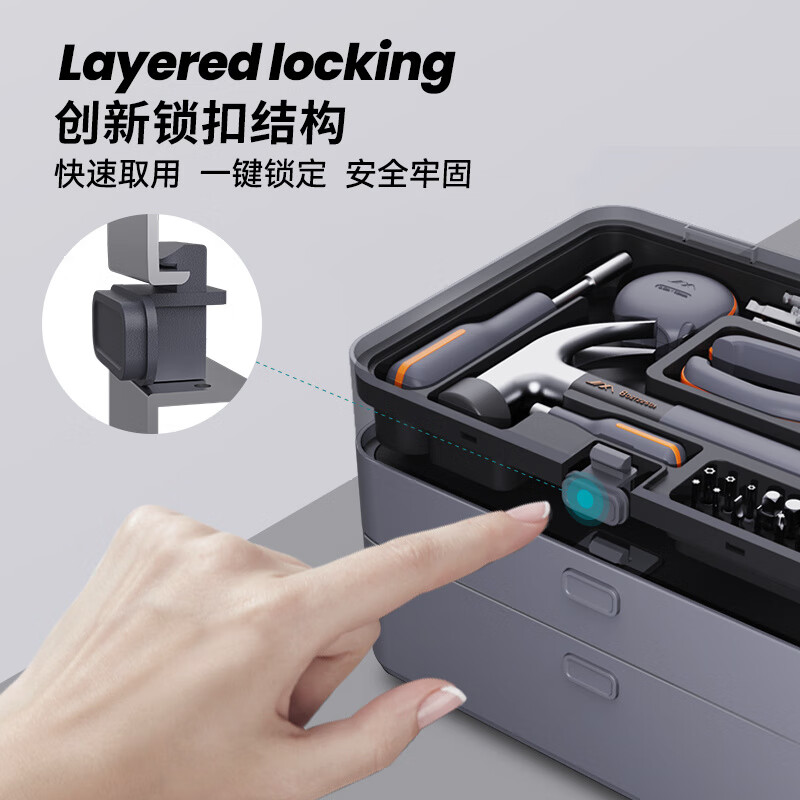 Jimmy Home Tool Set Household Tool Box Multifunctional Hardware Repair Complete Home Complete Electric Drill Combination Jimmy Box X2-AB