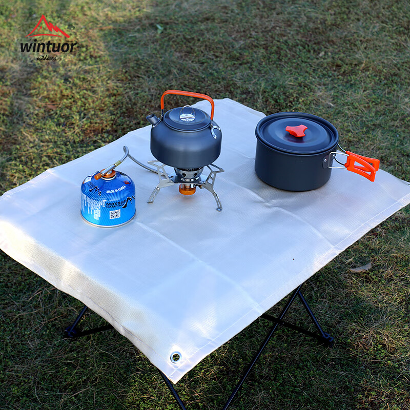 Outdoor camping fireproof cloth picnic barbecue insulation mat flame retardant and high temperature resistant silicone coated fiberglass fire blanket double layer silicone model 50*50