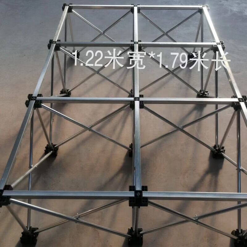 Mo Peng spider leg workbench reinforced galvanized steel spider leg rock slab workbench woodworking bricklayer tile glass marble processing platform retractable portable multifunctional rock slab shelf woodworking stainless steel 15 legs 1.2 meters wide 2.34 meters long by 70 centimeters high