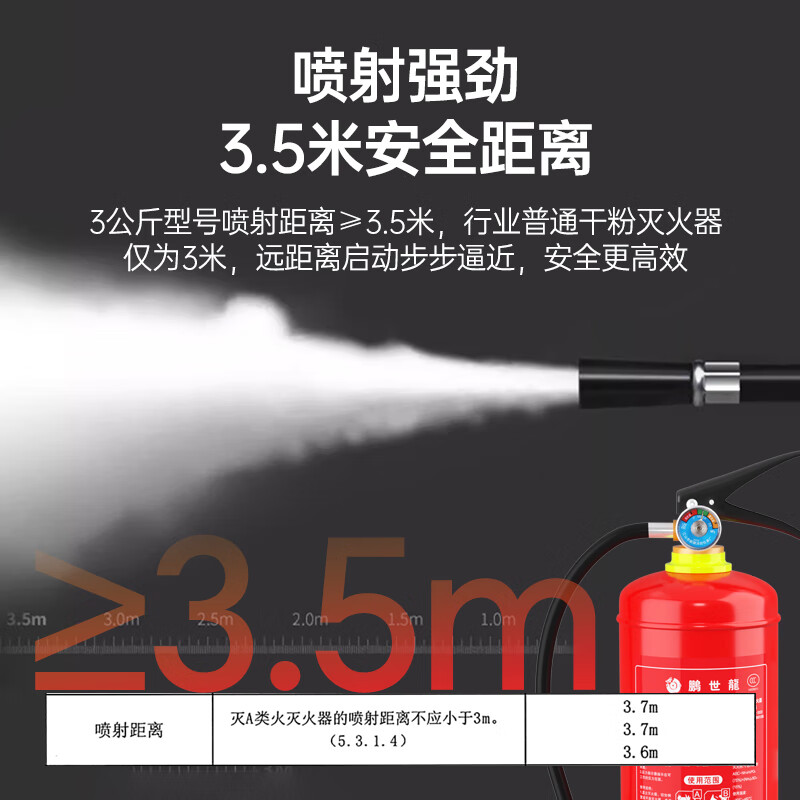 Pengshilong 2025 New National Standard 4kg Dry Powder Fire Extinguisher Portable National Fire Protection 3C Certification 4kg Fire Fighting Equipment Annual Inspection Collection Commercial Office Warehousing Property Vehicle-mounted Fire Extinguisher Free Inspection Card
