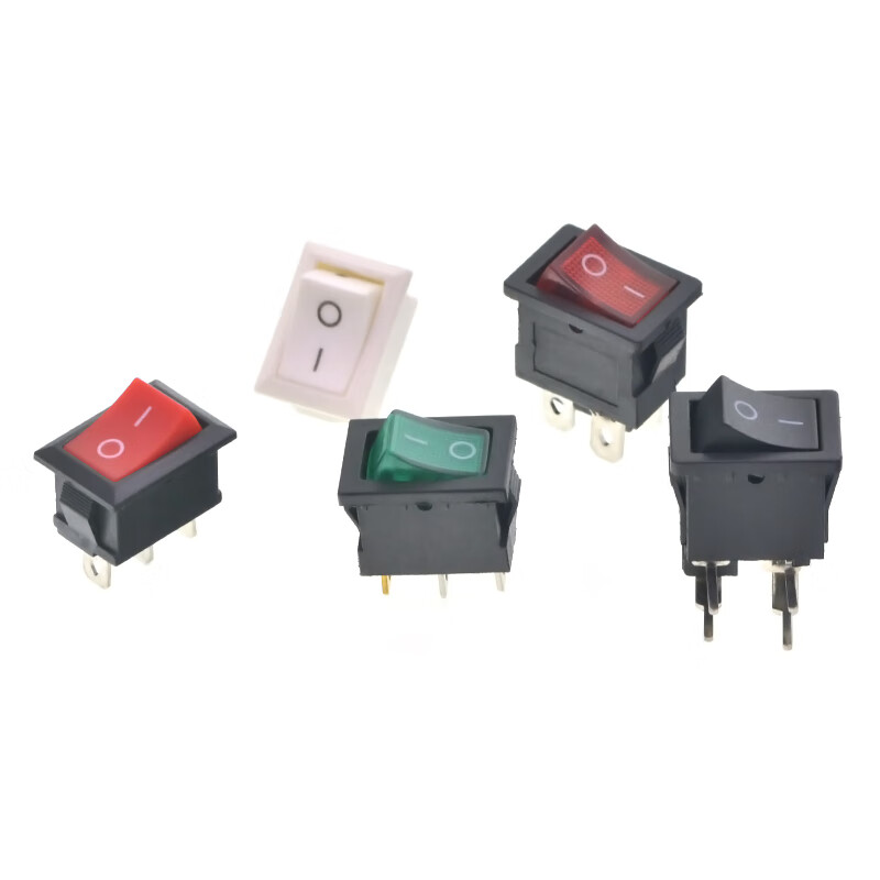 TaoTimeClub boat-shaped switch KCD1-101 water dispenser electronic scale boat-shaped rocker power button accessories 2 feet 6A250V 4 feet 2 gears black copper feet