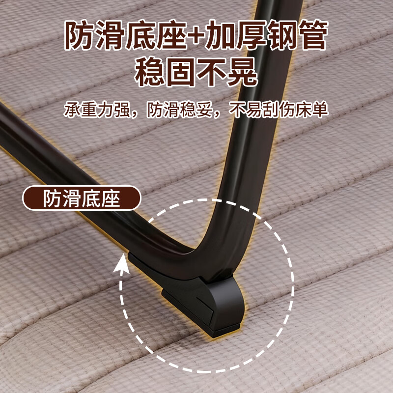 Jingcai bed computer table folding table dormitory bed table desk study table small table ZJ07 walnut color stable upgrade