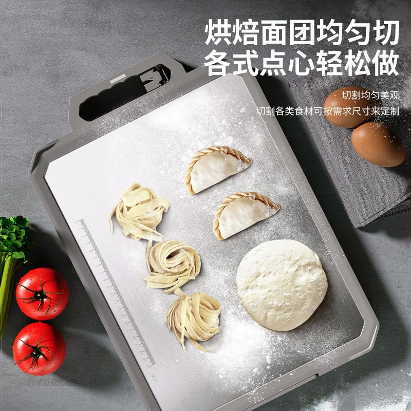 Lazy rice 304 stainless steel food grade kitchen knife sharpening anvil plus large chopping board for dumplings plastic chopping board square cutting board plus large