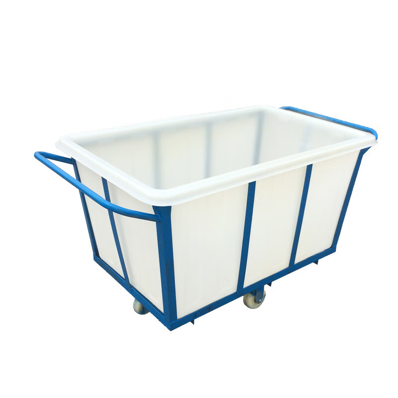 Water tank cart cart turnover cart cloth drop cart dyeing factory push cart loading sailor cart with bucket plastic box wheeled linen cart 50L square box (59*44*32) + cart