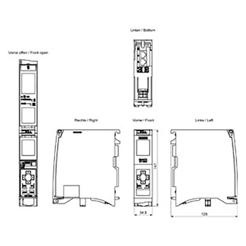 Siemens S7-1500PLC CPU module 1511-1PN 6ES7511-1AL03-0AB0,1511-1 PN 300KB Prog 1 5MB Data