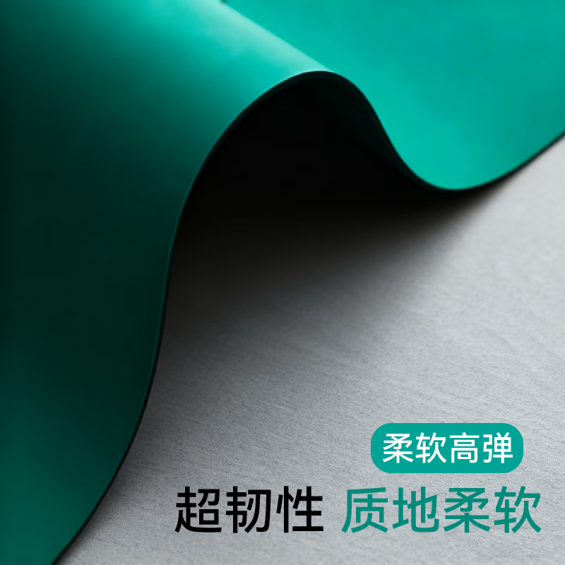 MEKORM workbench table mat green rubber mat anti-static sub-green leather table mat rubber mat floor mat insulating mat rubber mat high temperature resistance environmentally friendly and odorless workbench mat anti-static mat green 0.6 meters wide * 10 meters long * 2mm thick