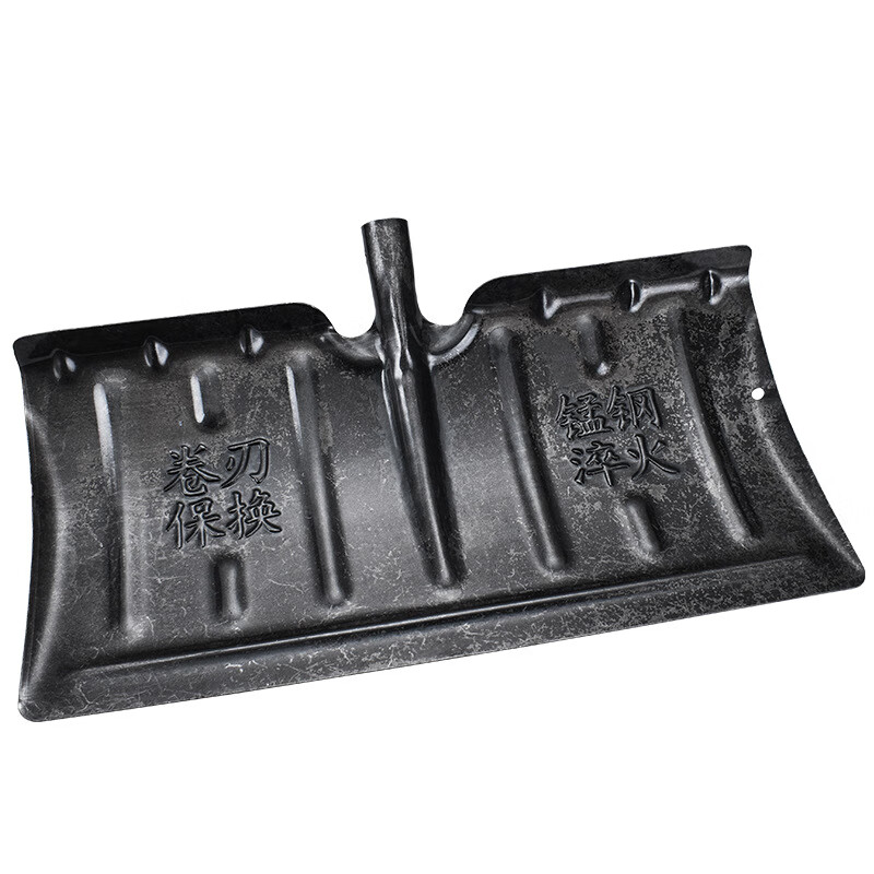 Cast solid snow shovel snow shovel push snow board deicing shovel artifact snow household manganese steel thickened snow clearing tool 1.2 wooden handle