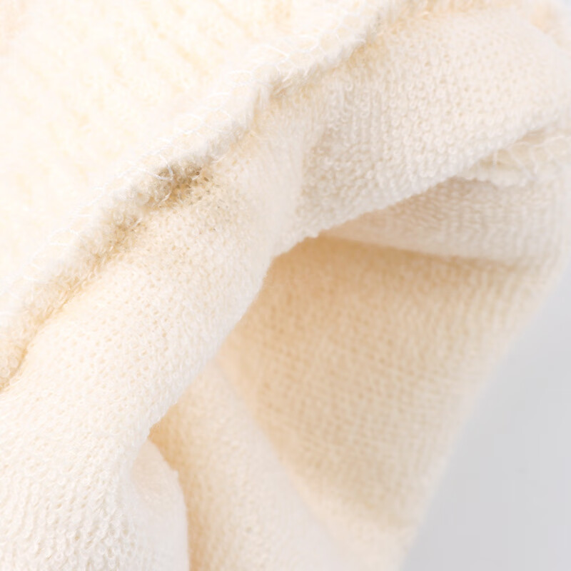 Three-piece set of bath towels, rubs and rubs without hurting the skin, rubs with fine sand, rubs with mud, rubs with ash, exfoliates, bath sponge, 1 pack, milky white