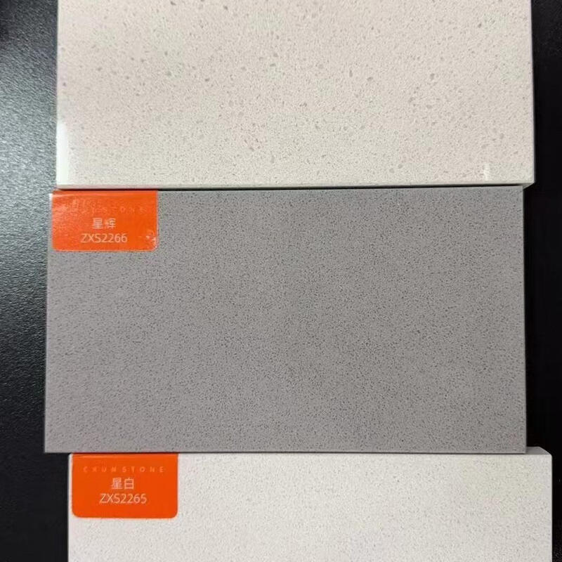 Jiujuhe quartz stone 2025 new kitchen countertop customization solid color quartz stone cabinet marble countertop customization 2 cm