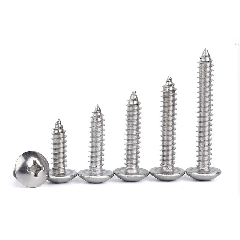 TMJD MISS304 stainless steel screws m4*16 self-tapping screws cross round head TA screws flat head CA self-tapping screws 304 round head TA screws m4*16
