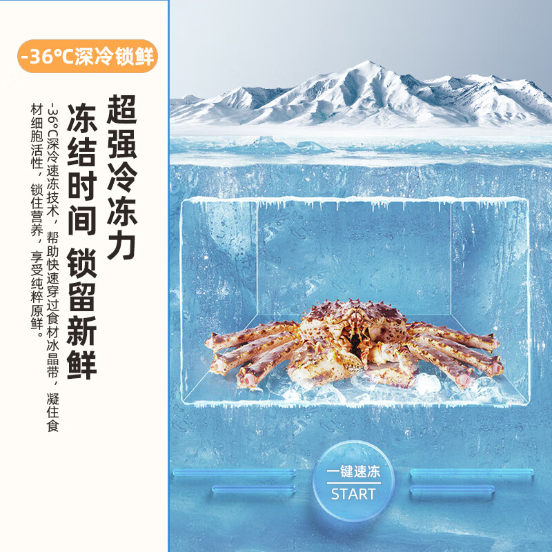 Xinfei (Frestec) single temperature freezer 142/200/300 liters full space frost reduction-36 cryogenic quick freezing household first-class energy-saving refrigeration and freezing dual-use freezer BC/BD-300KPDJ single temperature frost reduction gray BC/BD-300KPDJ 300L