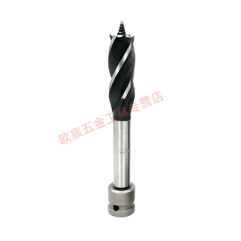 Fengxi electric wrench 18-turn woodworking 2 twist template drill bit high-speed steel 22 special electric wrench plus four-slot four-edged self-tapping drill 20mm sharp type
