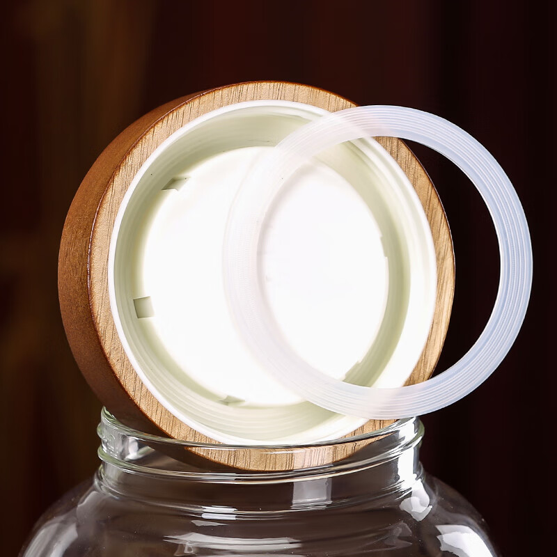 YITELAN high borosilicate glass storage jar tea jar B&B tea room scented tea sugar sealed jar household snacks and grain storage bottle coffee bean storage jar