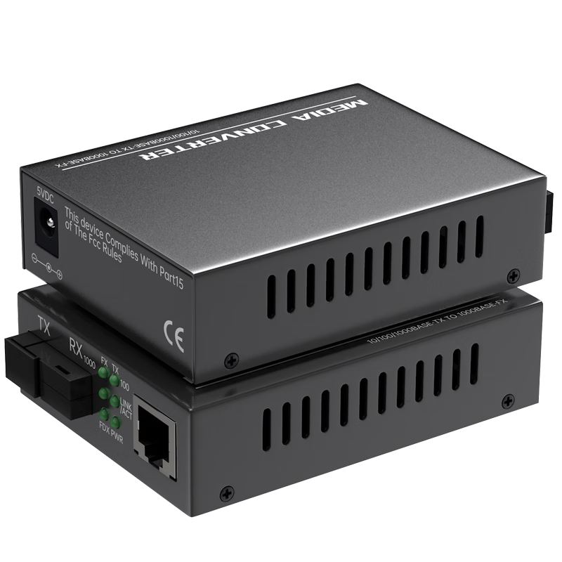 Tengfei fiber optic transceiver Gigabit pair 20KM single mode single fiber optical to electrical converter network monitoring SC interface adaptive optical transceiver