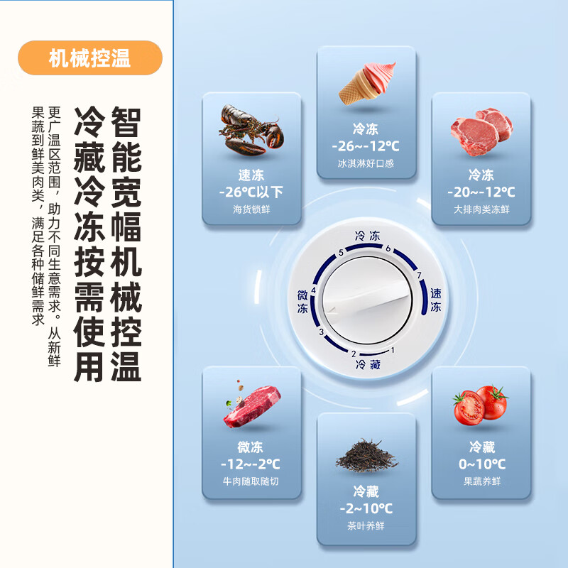 Xinfei 300L single-temperature household refrigerator freezer freezer first-level energy-saving wide-range temperature variable BC/BD-300KHAT