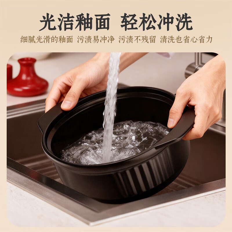Jin sister-in-law ceramic casserole household soup stew pot porridge special gas stove suitable for dry pot chicken clay pot rice 2L