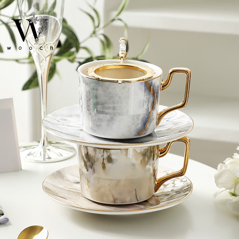 WOOCH light luxury coffee cup, high-end couple pairing cup, wedding gift for newlyweds, moving gift, birthday gift