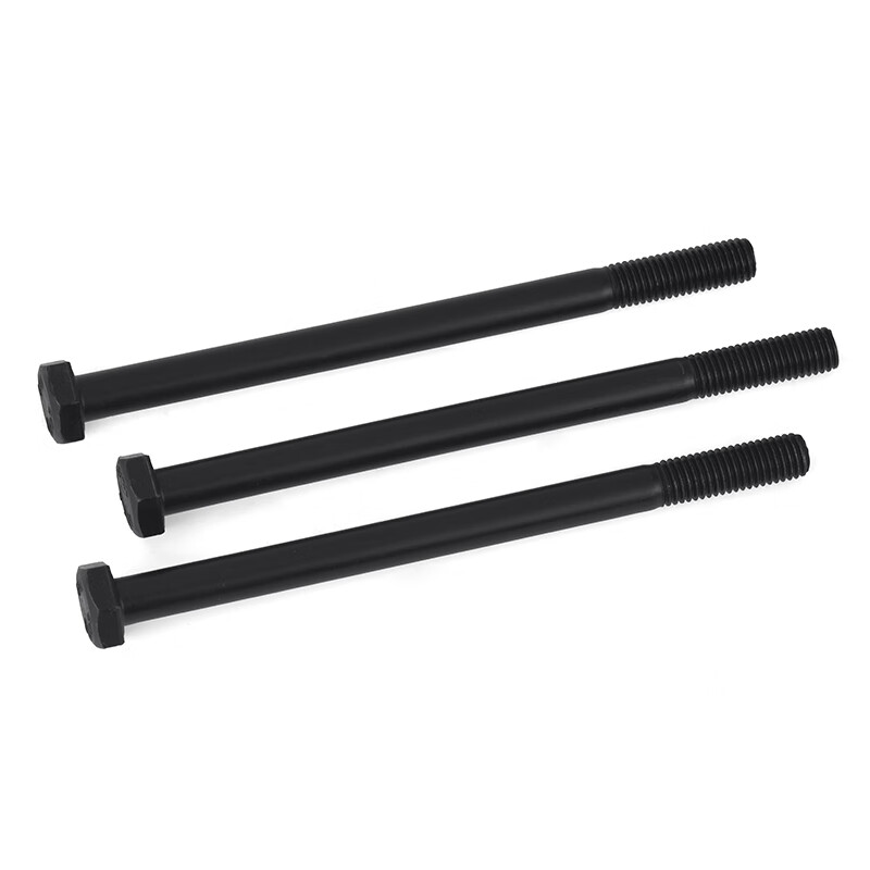 Jinggong (JINGGONG) 12.9 grade external hexagonal screw high strength full thread extended screw bolt M4M5M6M8M10-M36 M12*200 full thread (1 piece)