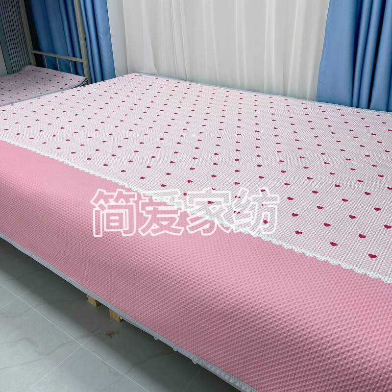 RSRDDY multi-functional four-season kang cover three-layer quilted tatami bed cover double sheet rural kang mat double-sided bedding Carrot Rabbit 350*220cm for tatami or kang within 3.5 meters