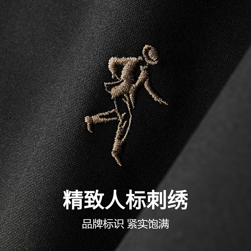 Dances with Wolves Gold Label Goose Down & Graphene Baseball Collar Warm Waterproof Down Jacket Men 001 Black L