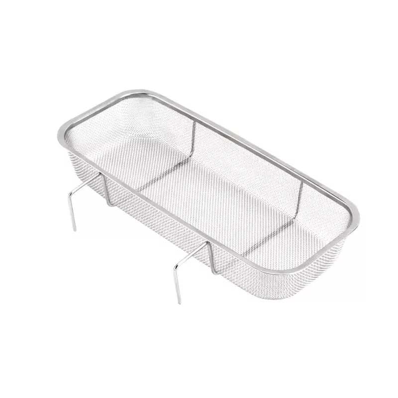 Yusenyi stainless steel sink basket kitchen leftovers filter dishwashing sink artifact hanging net drain rack drain rack large (1 piece) stainless steel sink drain basket