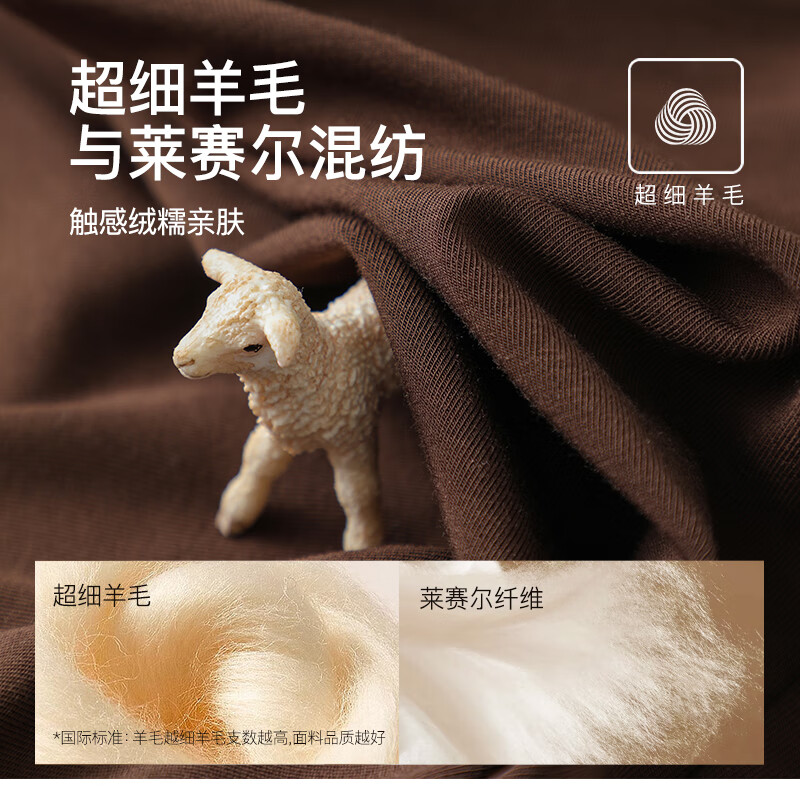 Catman Hyaluronic Acid Tencel Autumn and Winter Women's Bottoming Shirt 2025 New Slim Fit Lined Warm Wool Top