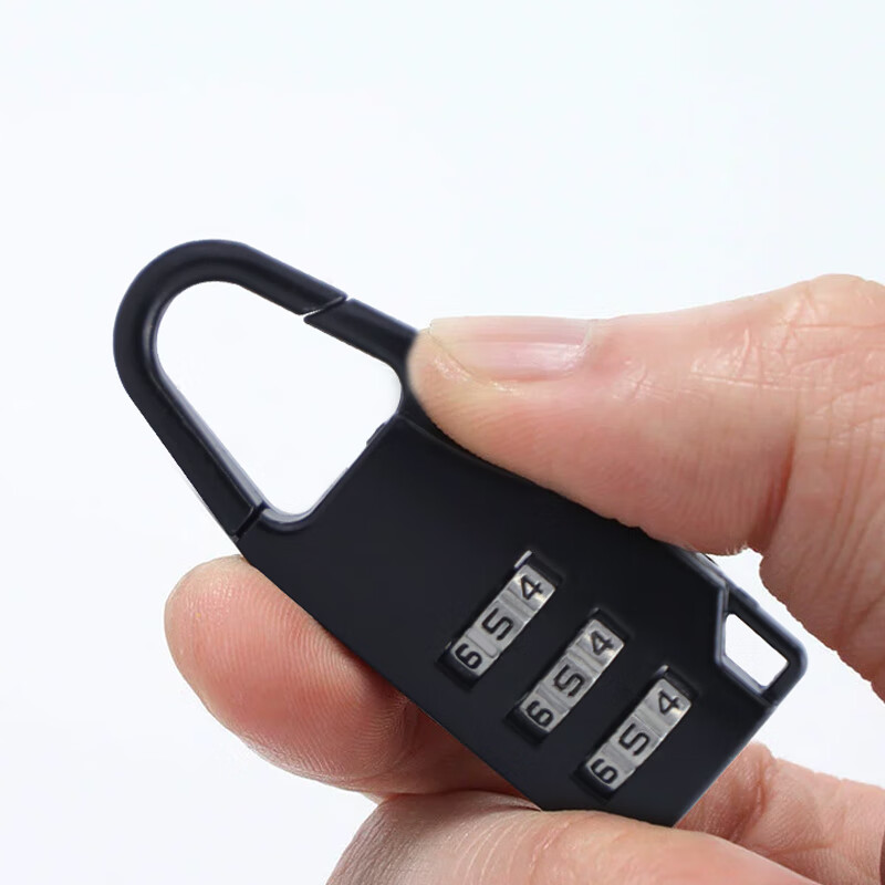 HOTUN mini combination lock padlock anti-theft suitcase backpack student dormitory school bag cabinet door backpack small waterproof black MG01-21H