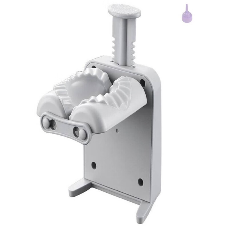 Grain harvesting manual pressing dumpling making artifact household new multi-functional fully automatic dumpling making artifact dumpling machine small manual pressing single head dumpling maker + 1 filling spoon