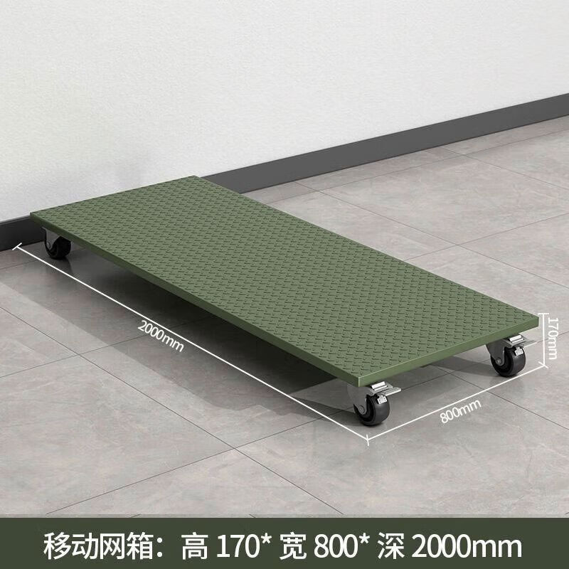 Yataihe Mobile Army Green Cage Multifunctional Rotational Box Storage Wheeled Material Pallet Turnover Box Pallet