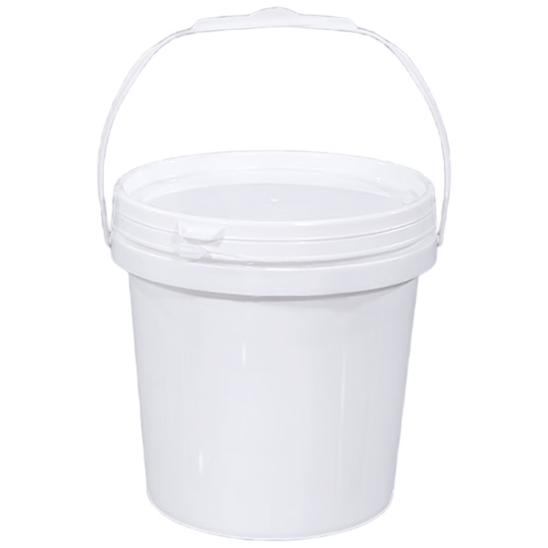 Metasequoia (pack of 2) 3L white thickened plastic bucket food grade crayfish packaging bucket with lid small water bucket food bucket jam bucket pickle bucket (LK)