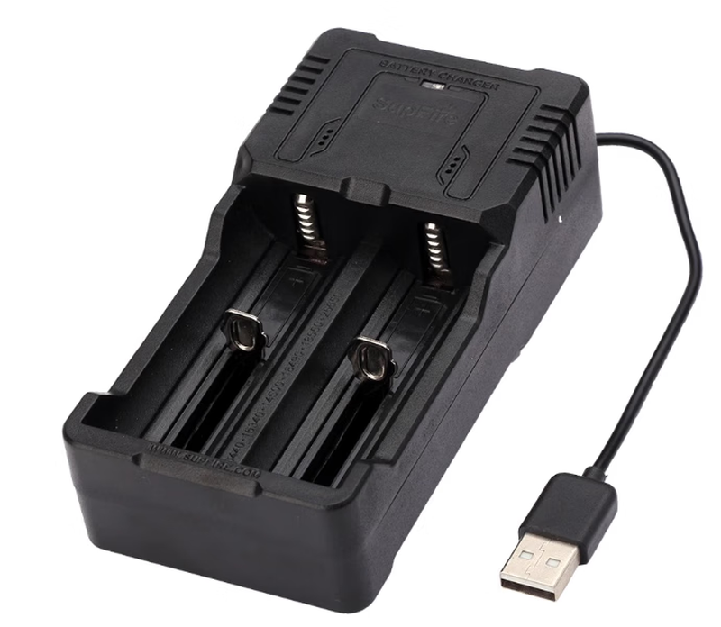 SupFire L6 Shenhuo L3 strong light flashlight 26650 lithium battery charger 18650 dual slot charger SupFire USB interface single slot charger (without plug)