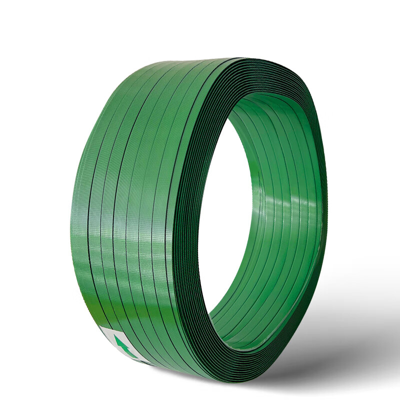 Huixiang Jingdong Industrial Products Private Brand Hand Packing Belt Plastic Steel Packing Belt 1200m/roll Green Net weight 20KG without core PET1608 Unit 1 roll