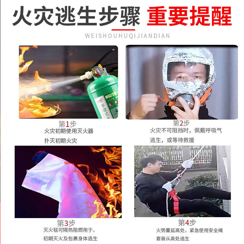 Mo Peng fire extinguishing blanket silicone 1.5 fire blanket household m1m fire escape life-saving kitchen fire extinguishing double-sided silicone 1M*1M
