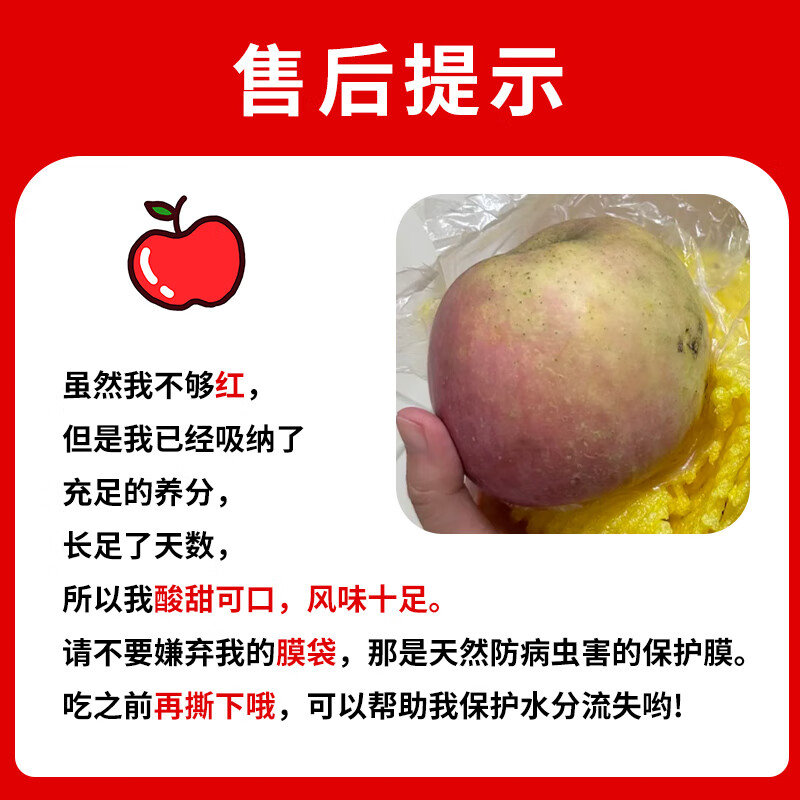 Jingxiansheng Shanxi Plateau Red Fuji Apples, net weight 4.5kg, single fruit 80-85mm, straight from the source