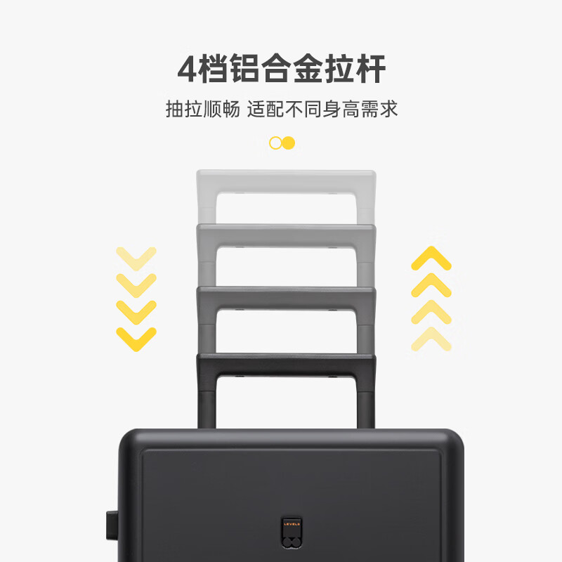 Horizon 8 (LEVEL8) Luggage Password Trolley Case Men's and Women's Large Capacity Universal Wheel Student Suitcase Trunk Series Black