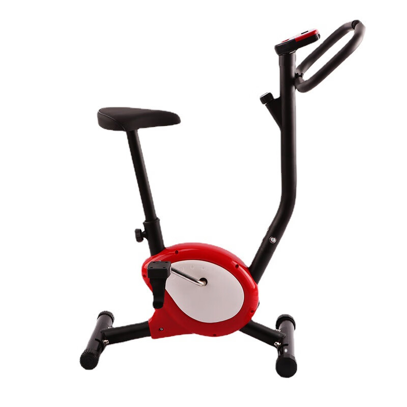 JIcan indoor exercise bike home webbing bicycle spinning exercise bike office bicycle red/cushion can be lifted