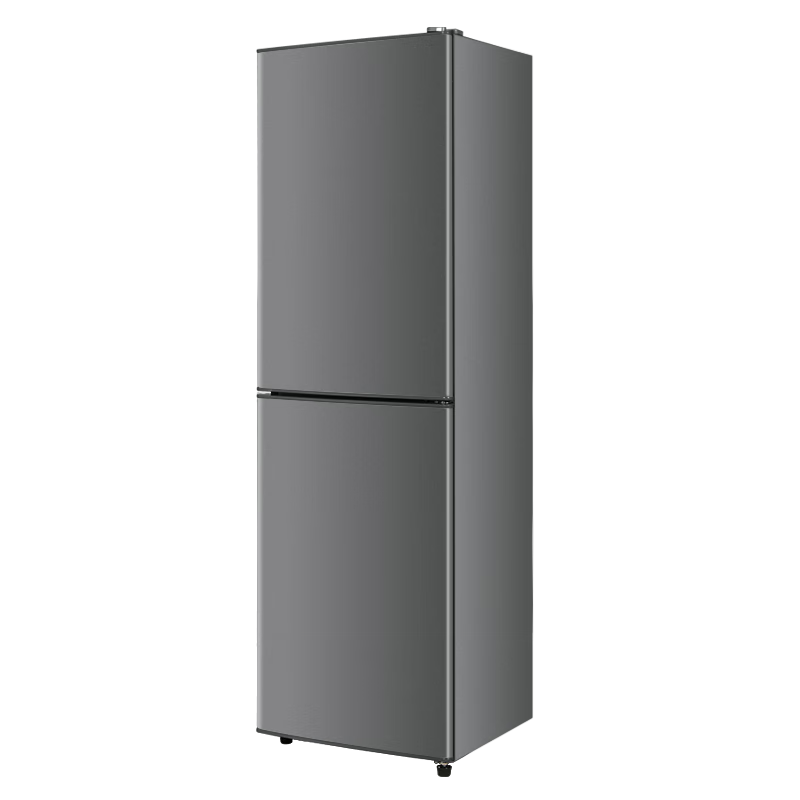 CHIGO 268 liter double-door refrigerator household small first-class energy efficiency large capacity refrigerated fresh-keeping soft-freeze partitioned storage energy-saving refrigerator for rental houses trade-in 268 liters purification and deodorization four layers of upper refrigeration and three layers of lower freezer shelves