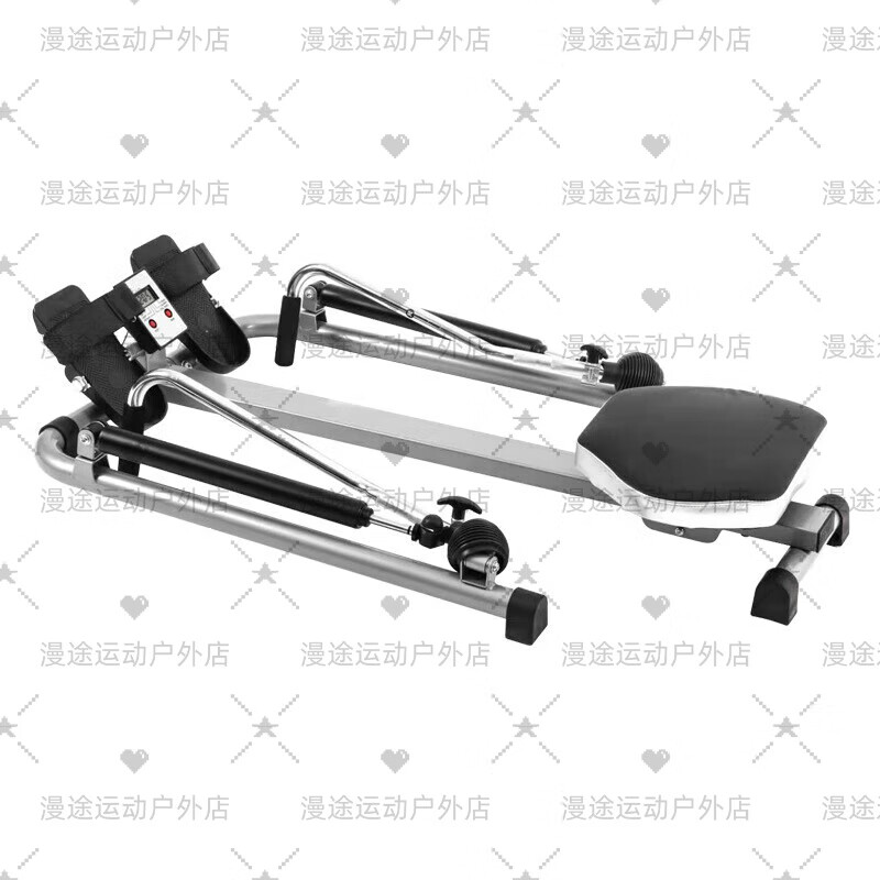 Hydraulic rowing machine, indoor sports equipment, home fitness equipment, small household rowing machine, wind resistance rowing machine 2-parallel bar hydraulic rowing machine (ordinary model)
