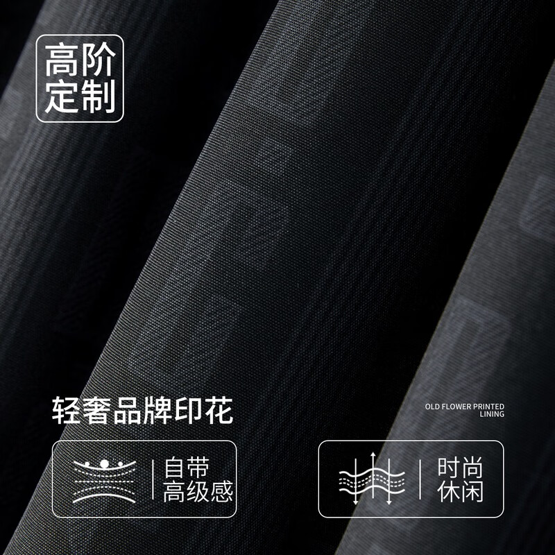 Dances with Wolves Thermal heating & thickened quilting Trendy all-over printed baseball collar warm men's jacket 001 black M