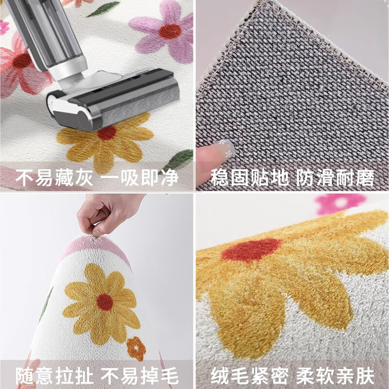 Di Zhuoyi Cartoon Ventilation Bay Window Cushion Window Sill Cushion 2025 New Imitation Cashmere Autumn and Winter Master Bedroom Balcony Plush Cushion Princess please be happy (cloth bottom imitation cashmere) Customized contact customer service / Single shot will not be shipped