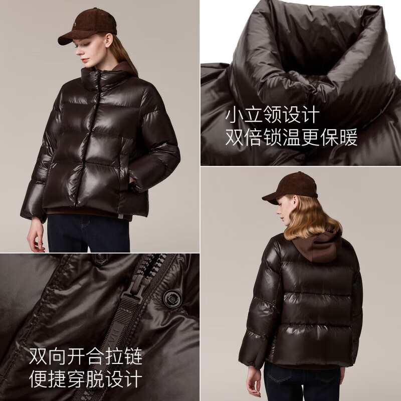 HAZZYS women's winter style women's bread coat loose stand-up collar warm down jacket female ASFSU0CDX04