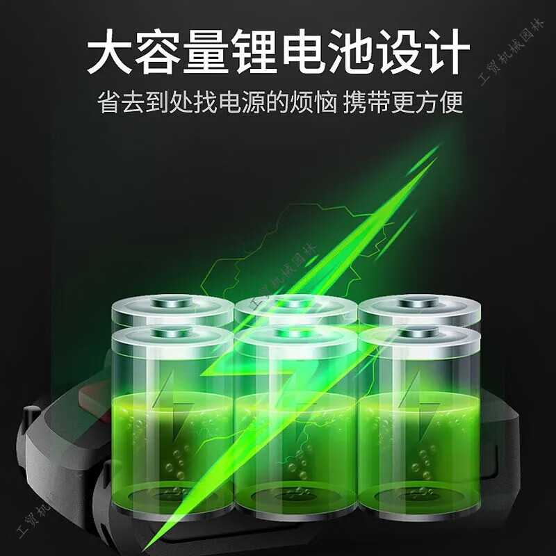 German lithium chainsaw rechargeable handheld electric chain saw household outdoor one-hand saw for tree felling and logging saw newly upgraded 6-inch two-electric two-chain