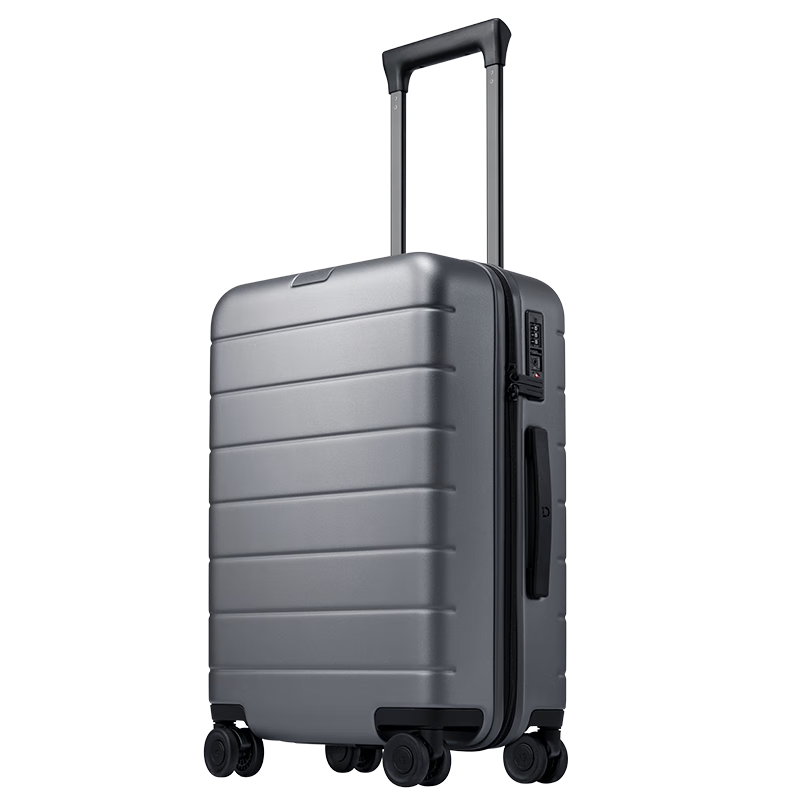 95% new Mijia Xiaomi suitcase 20-inch trolley case small boardable case PC suitcase men's and women's password leather case gray