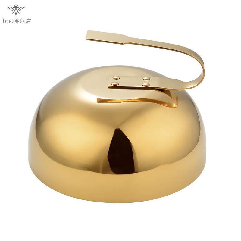 SMVP Teppanyaki equipment commercial stainless steel Teppanyaki cover Japanese steak cover Japanese cuisine meal cover Steak cover 30CM golden thickened iron plate cover