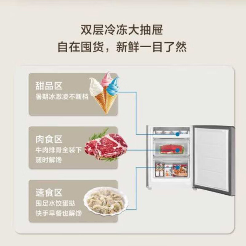 Haier 172 liter small refrigerator double door rental household small energy-saving refrigerator compact and does not occupy space BCD-172LHC2E0GH silver series